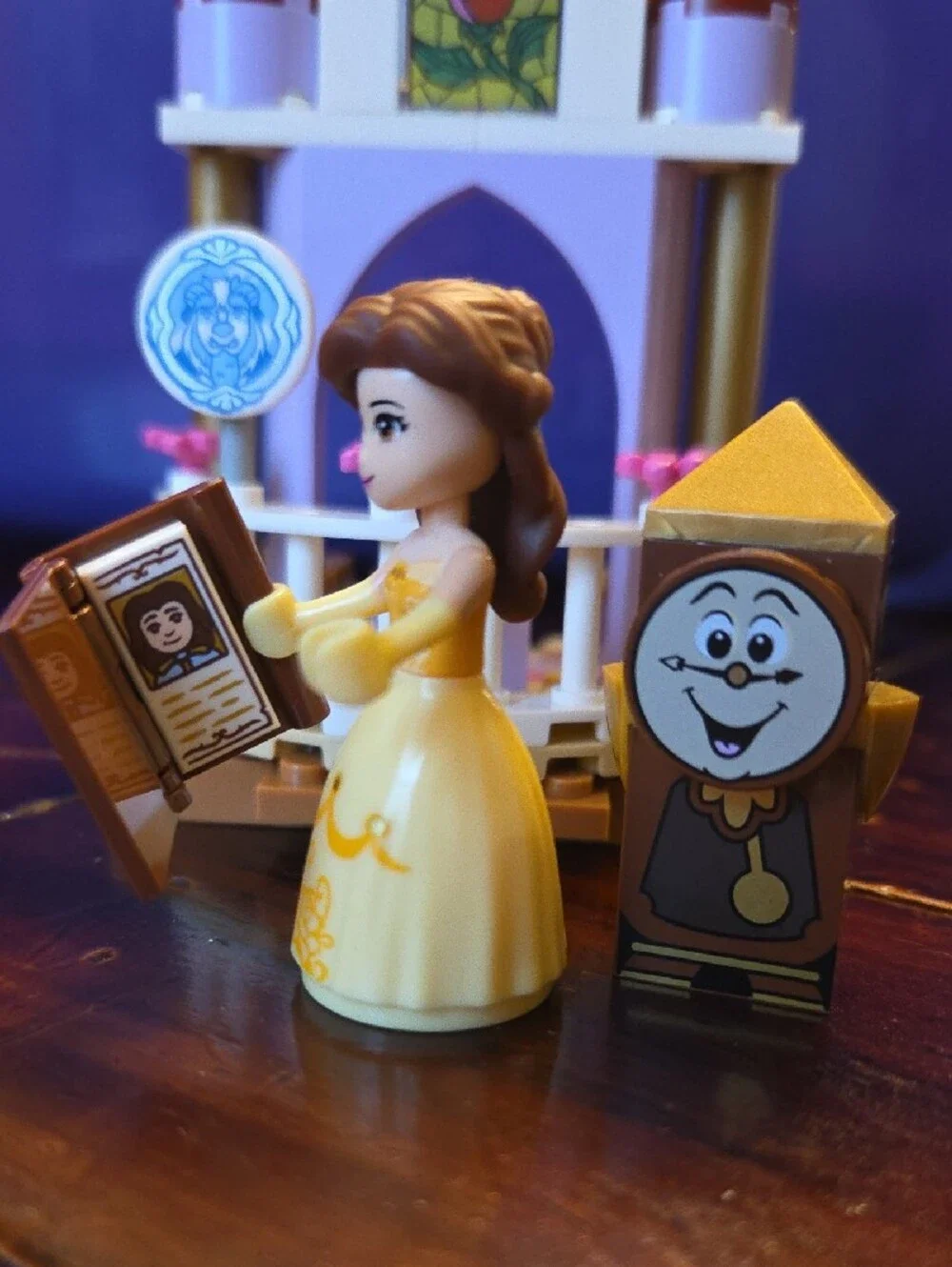 Lego DISNEY Belle And Cogsworth With Castle